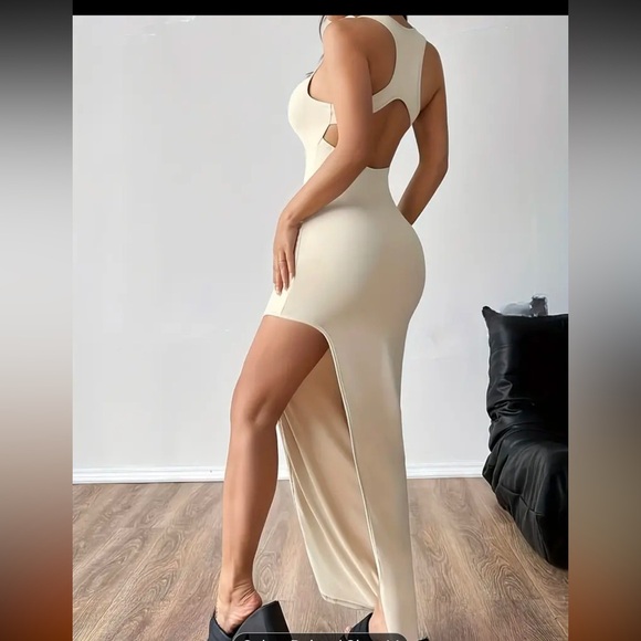 Casual crew neck sleeveless dress - Picture 4 of 6